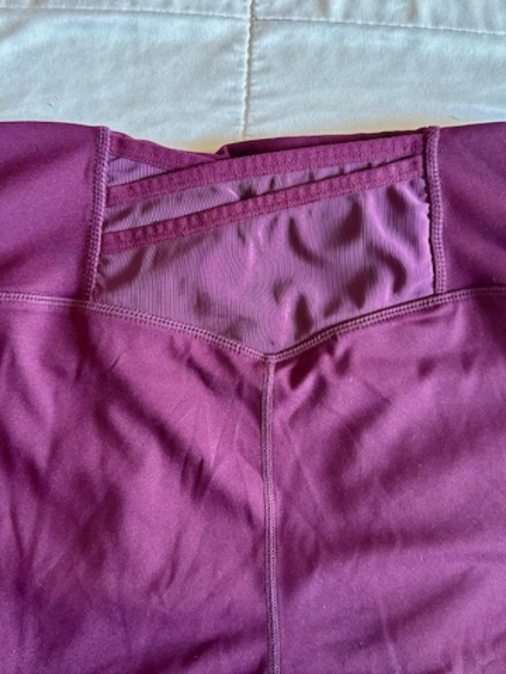 Fabletics Motion365 Burgundy High Waisted Leggings - Picture 5 of 9